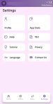Rupiyo profile menu