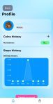 WalkFi profile menu