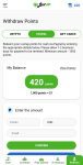 LootUp withdraw points