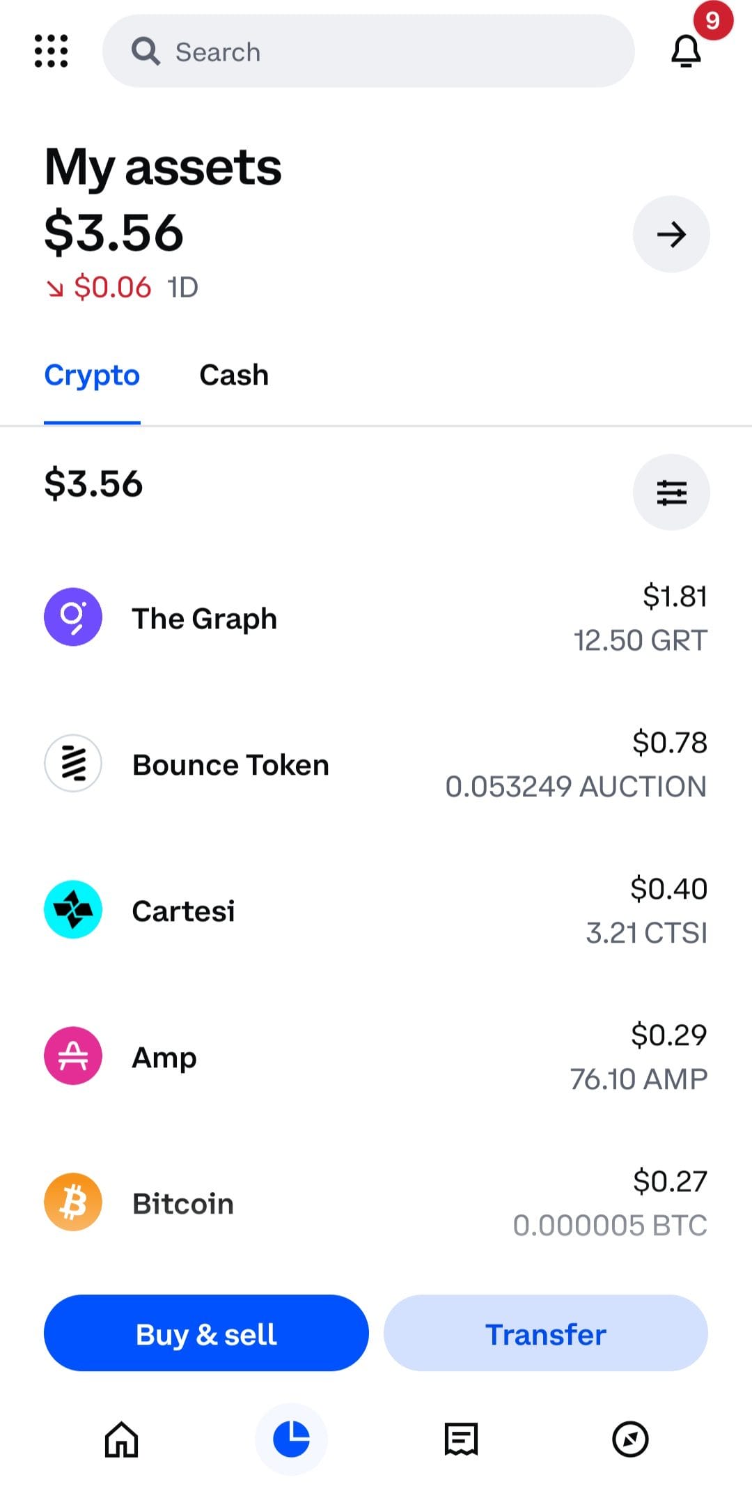 Coinbase my assets