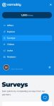 Earnably profile menu
