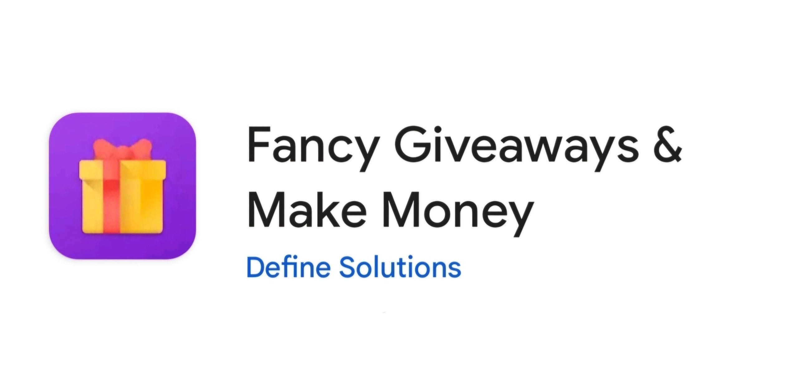 Fancy Giveaways app