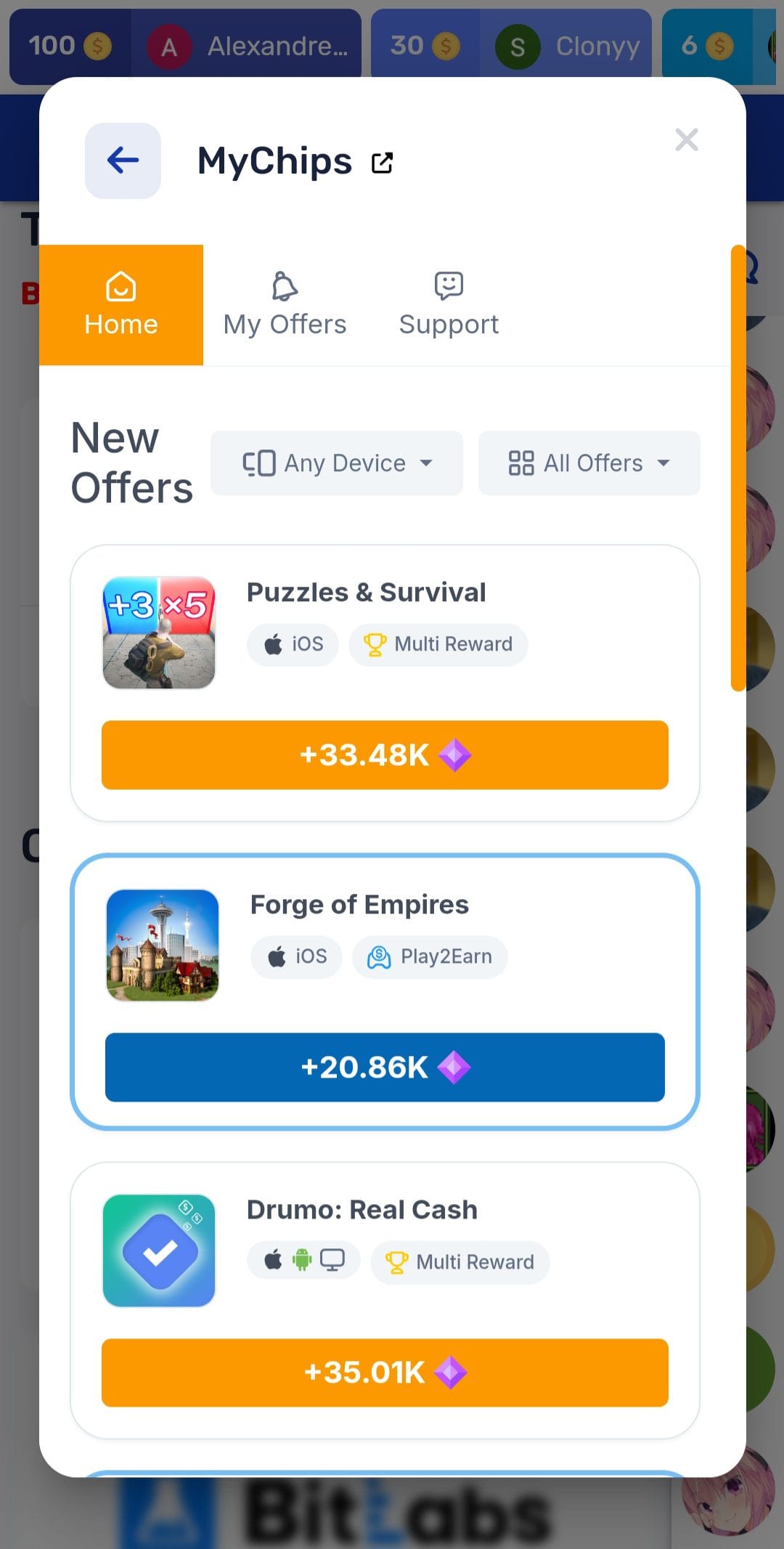GAIN.GG mychips offerwall