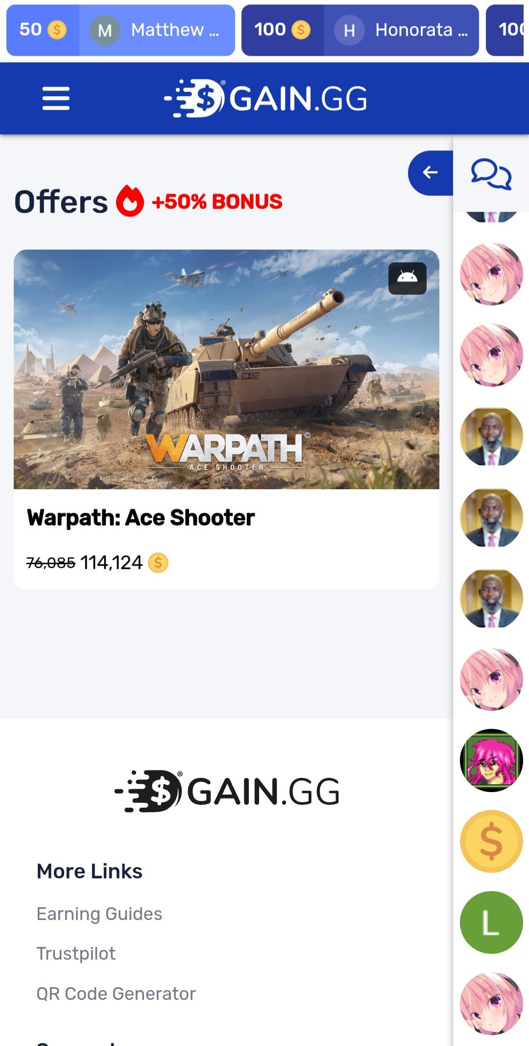 GAIN.GG more offers