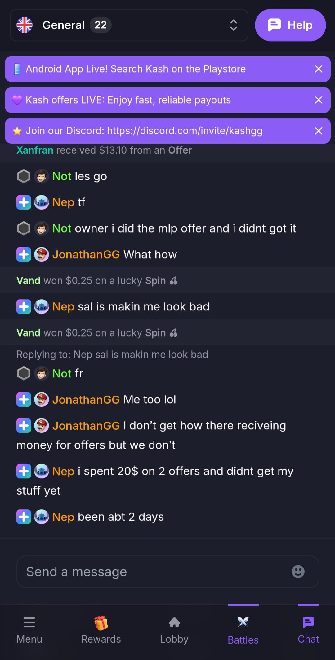 KASH chat