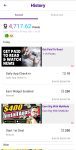Mode Earn App earning history
