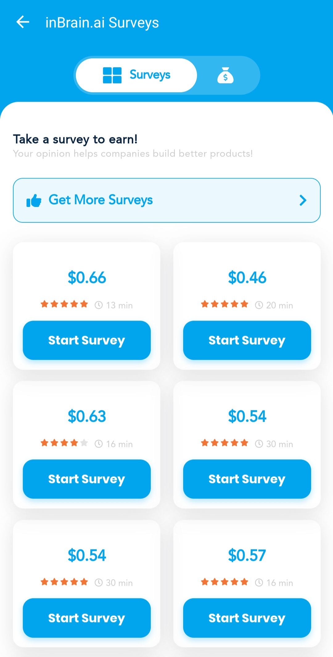 Zap Surveys take surveys