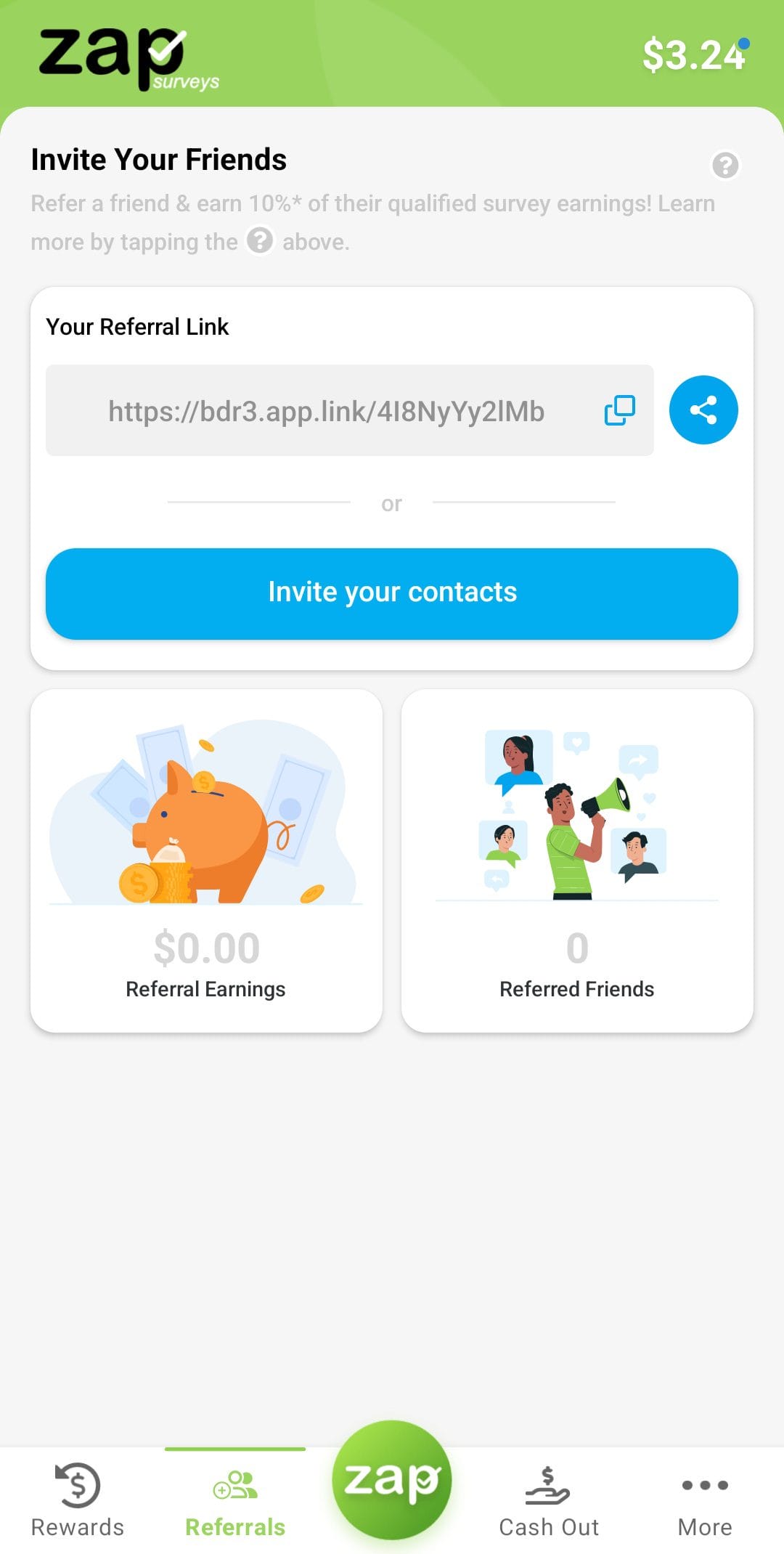 Zap Surveys referral code