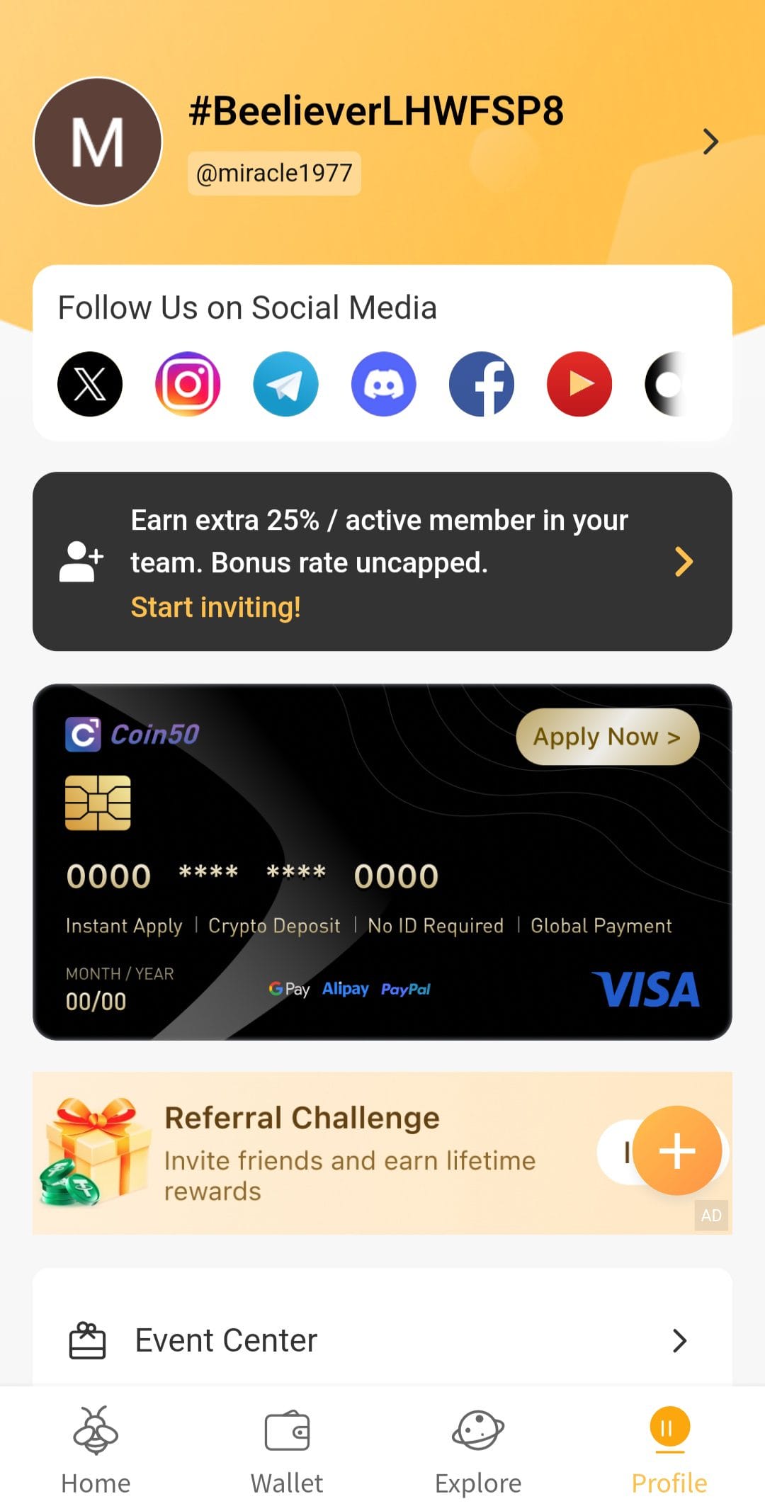 Bee Network profile