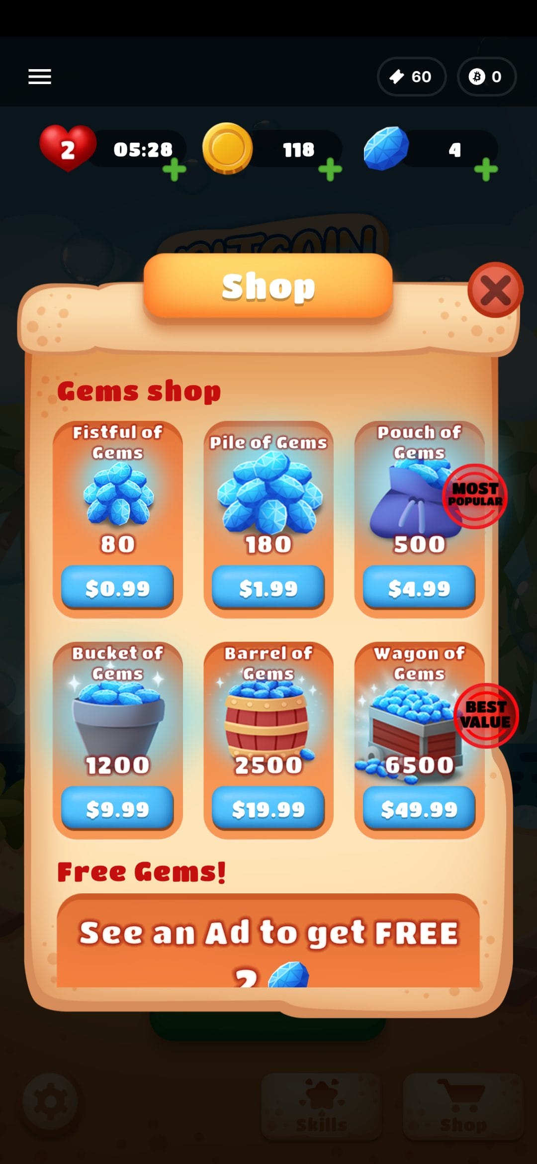 Bitcoin Bay shop gems