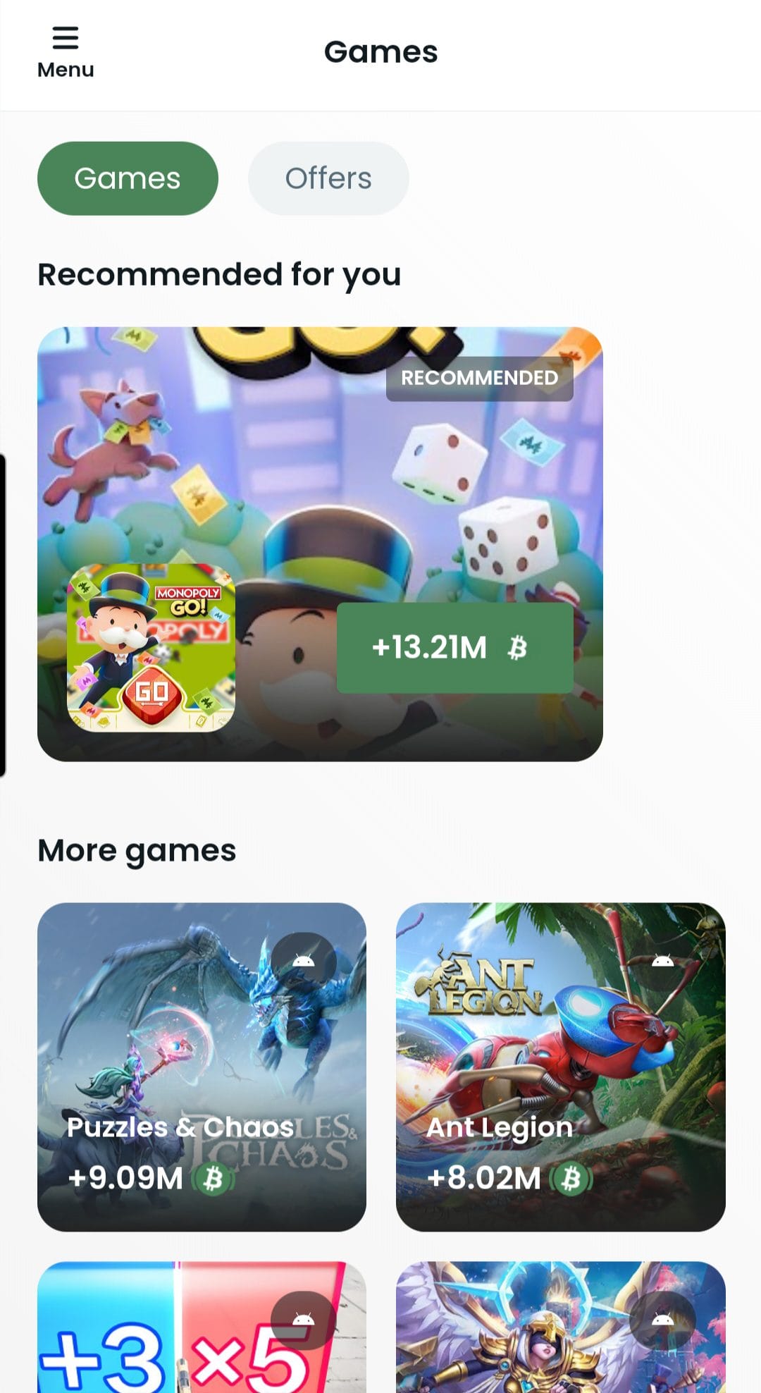Bitcoin Cash Giveaway more games