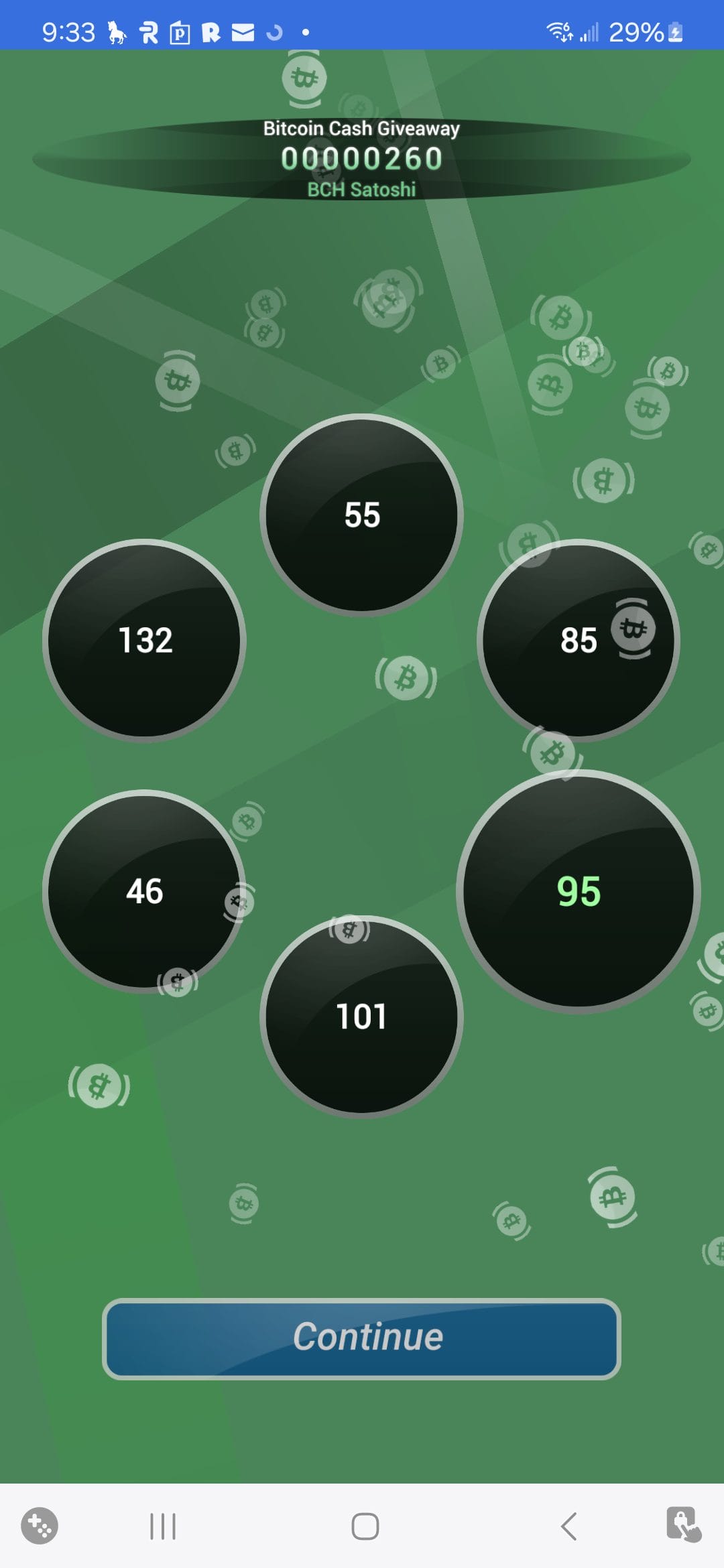 Bitcoin Cash Giveaway spin game