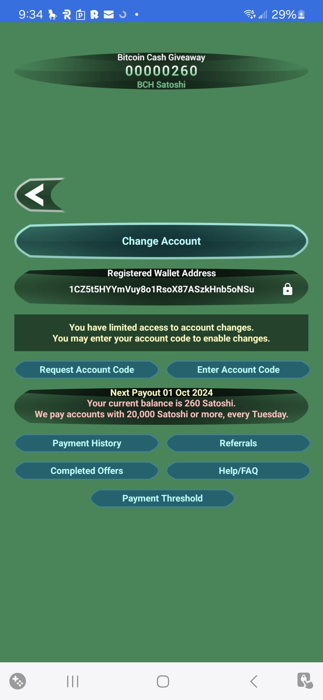 Bitcoin Cash Giveaway crypto wallet