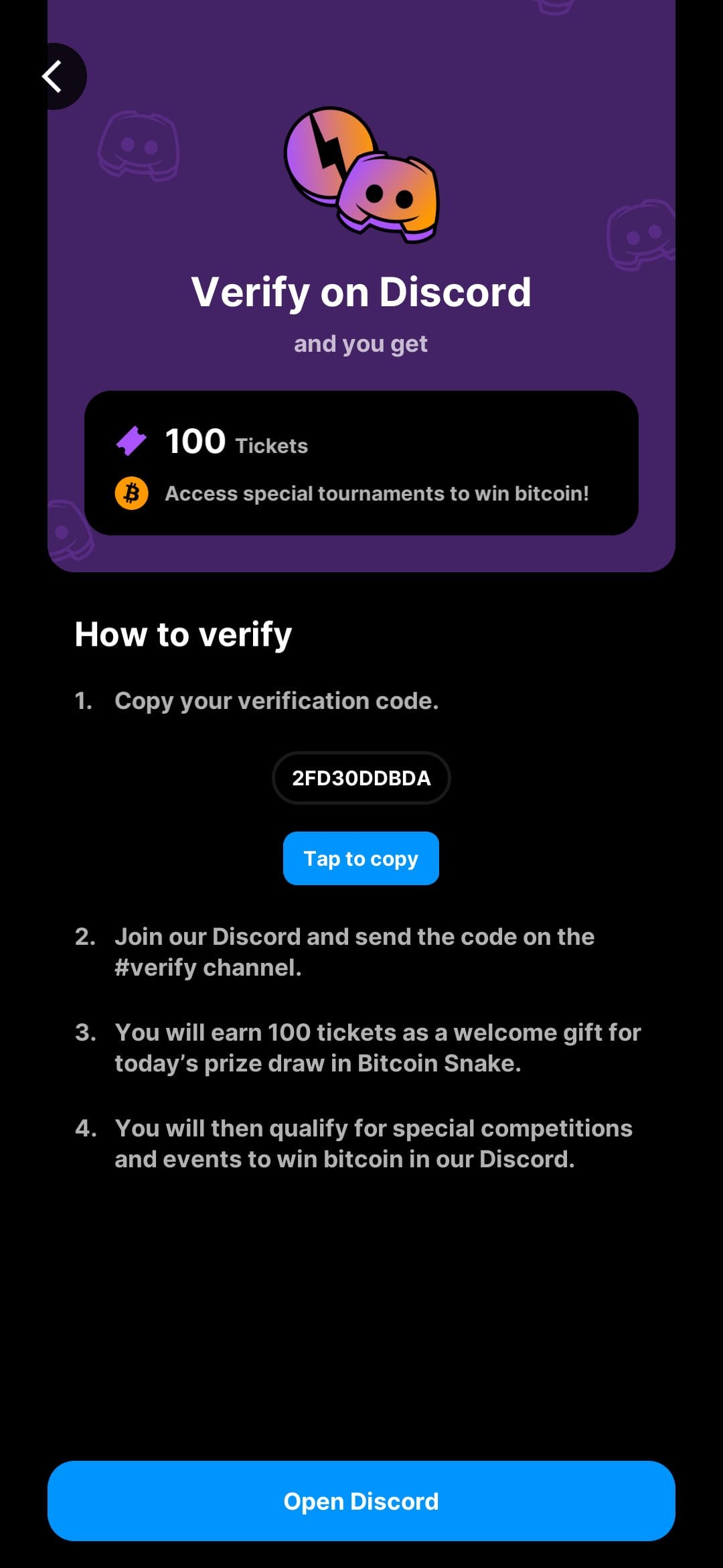 Bitcoin Snake discord