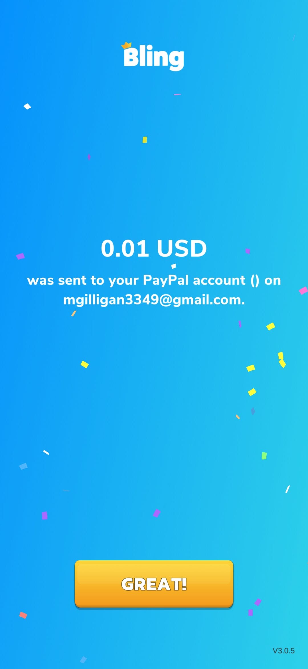 Bitcoin Solitaire cashout successful