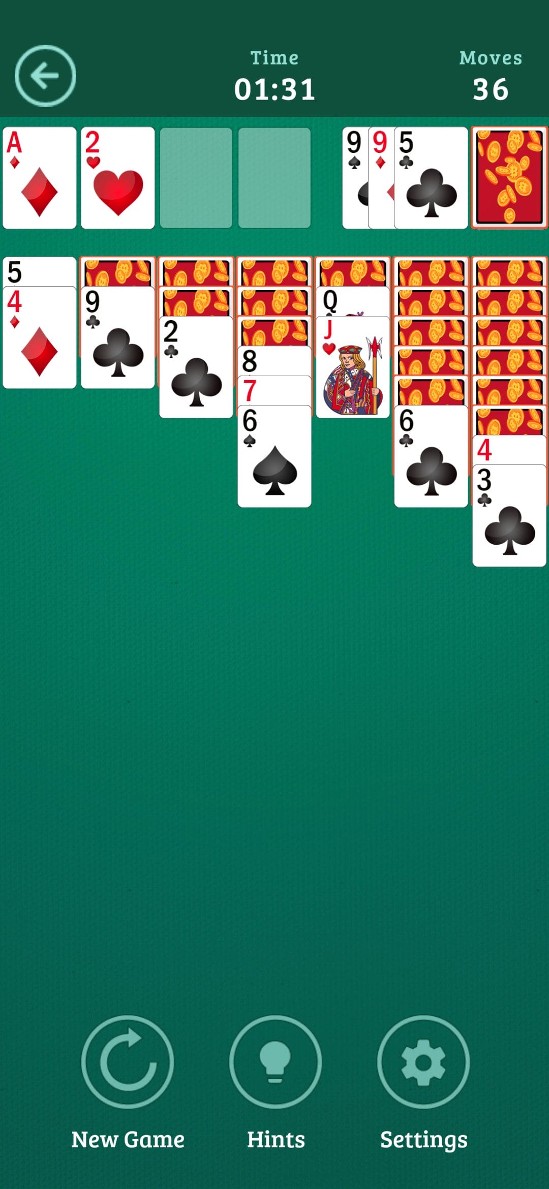 Bitcoin Solitaire play card games