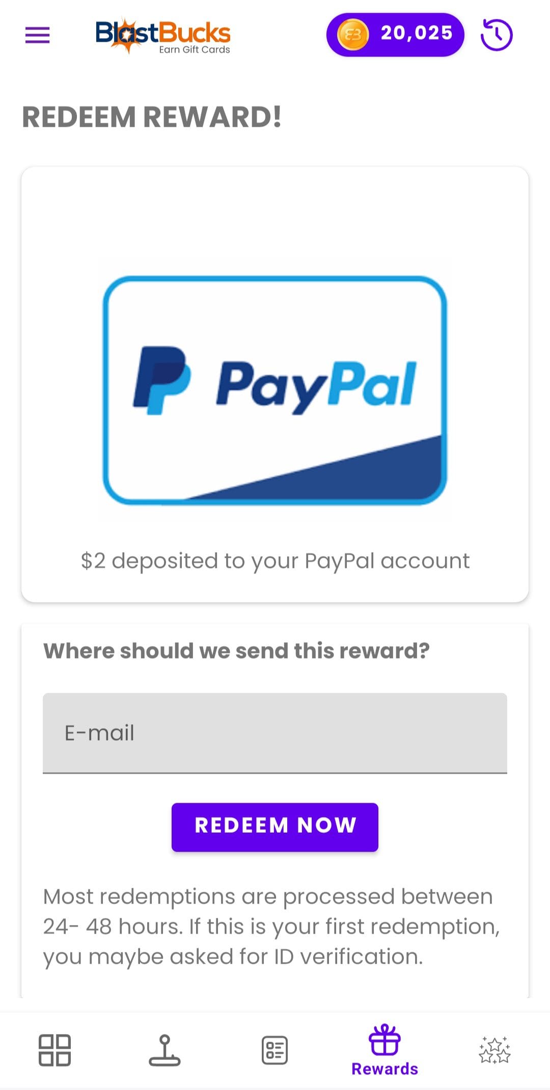BlastBucks paypal cashout