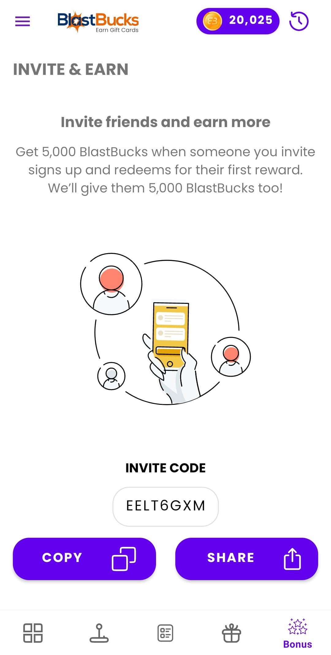 BlastBucks referral code