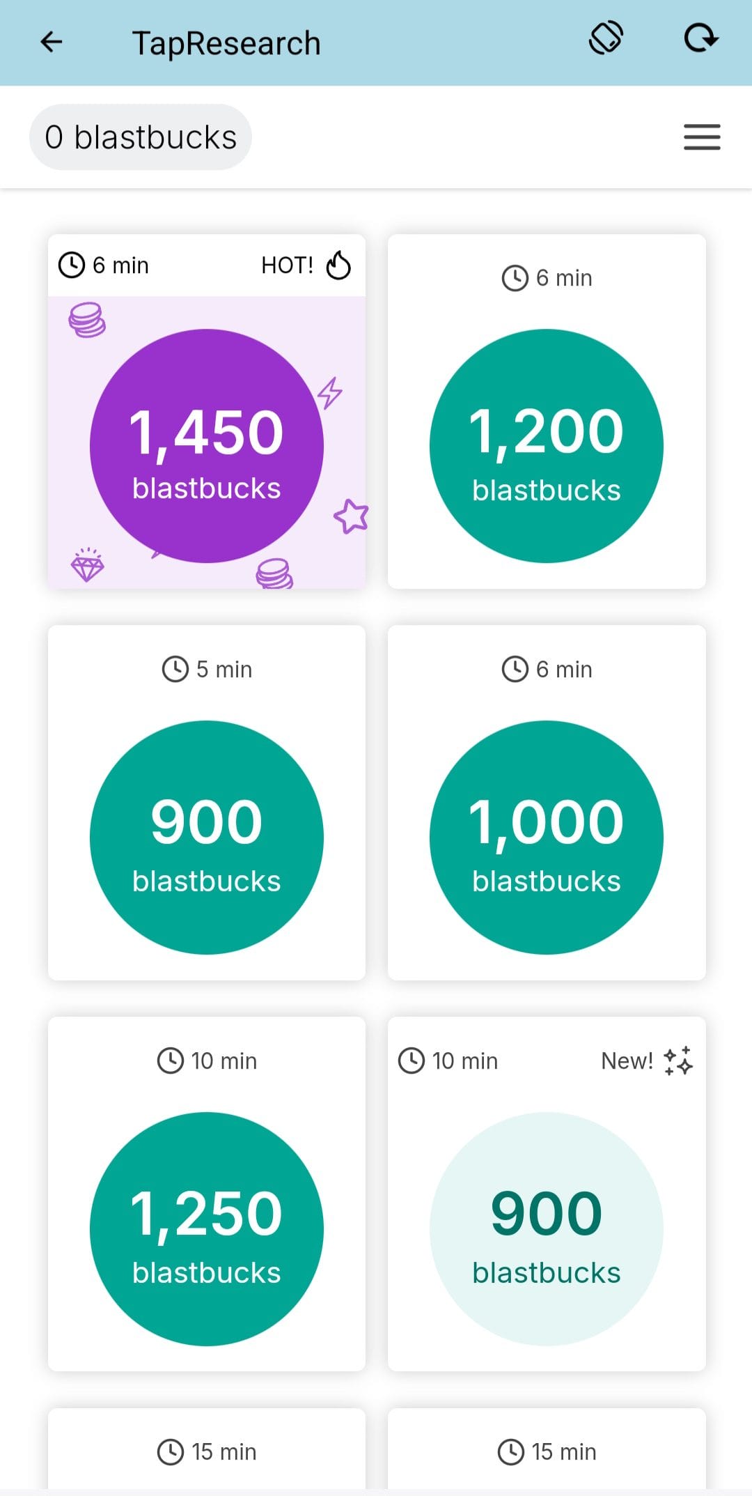 BlastBucks tapresearch surveys