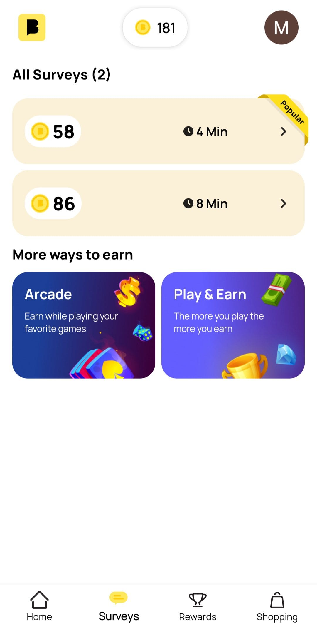 BrandBee take surveys