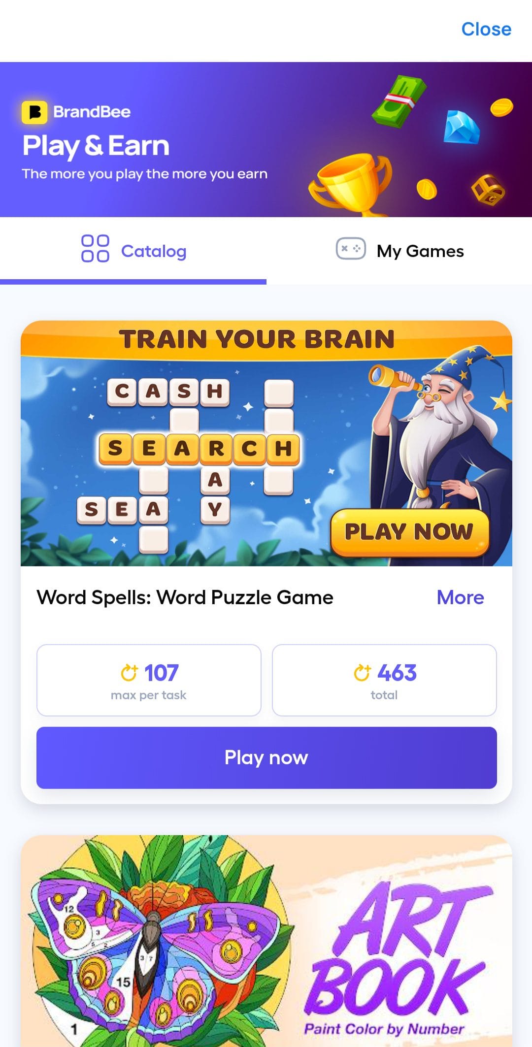 BrandBee play games