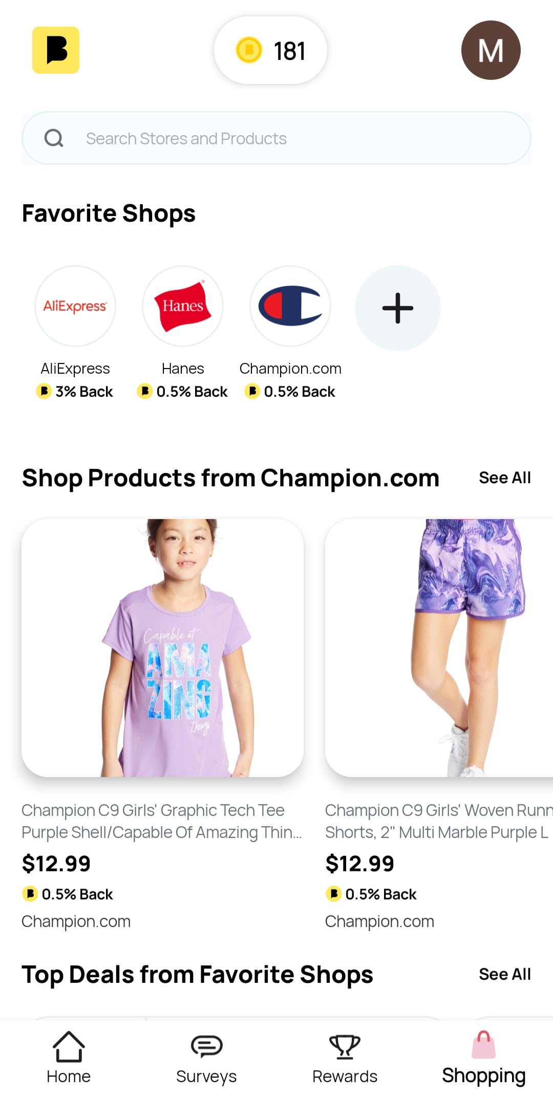 BrandBee earn cashback