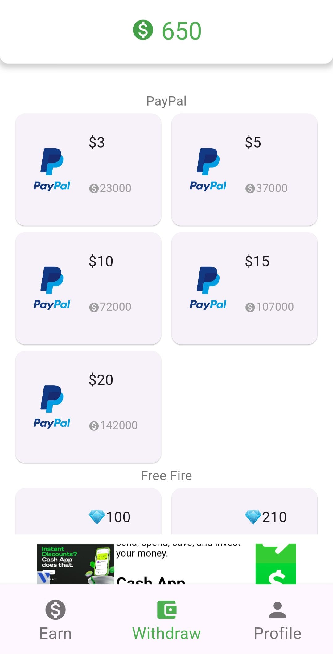Cashing Cashout Options