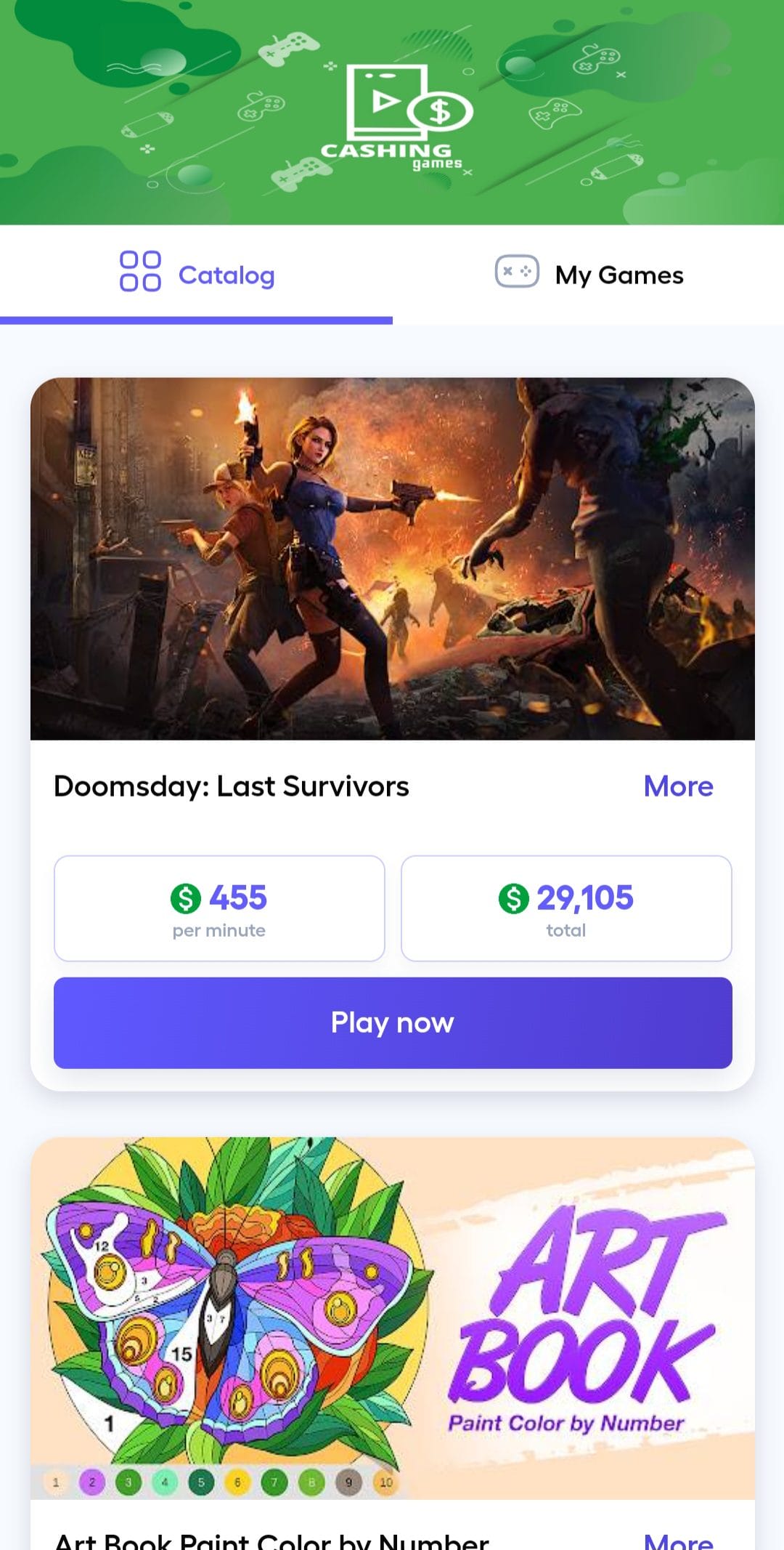 Cashing play games