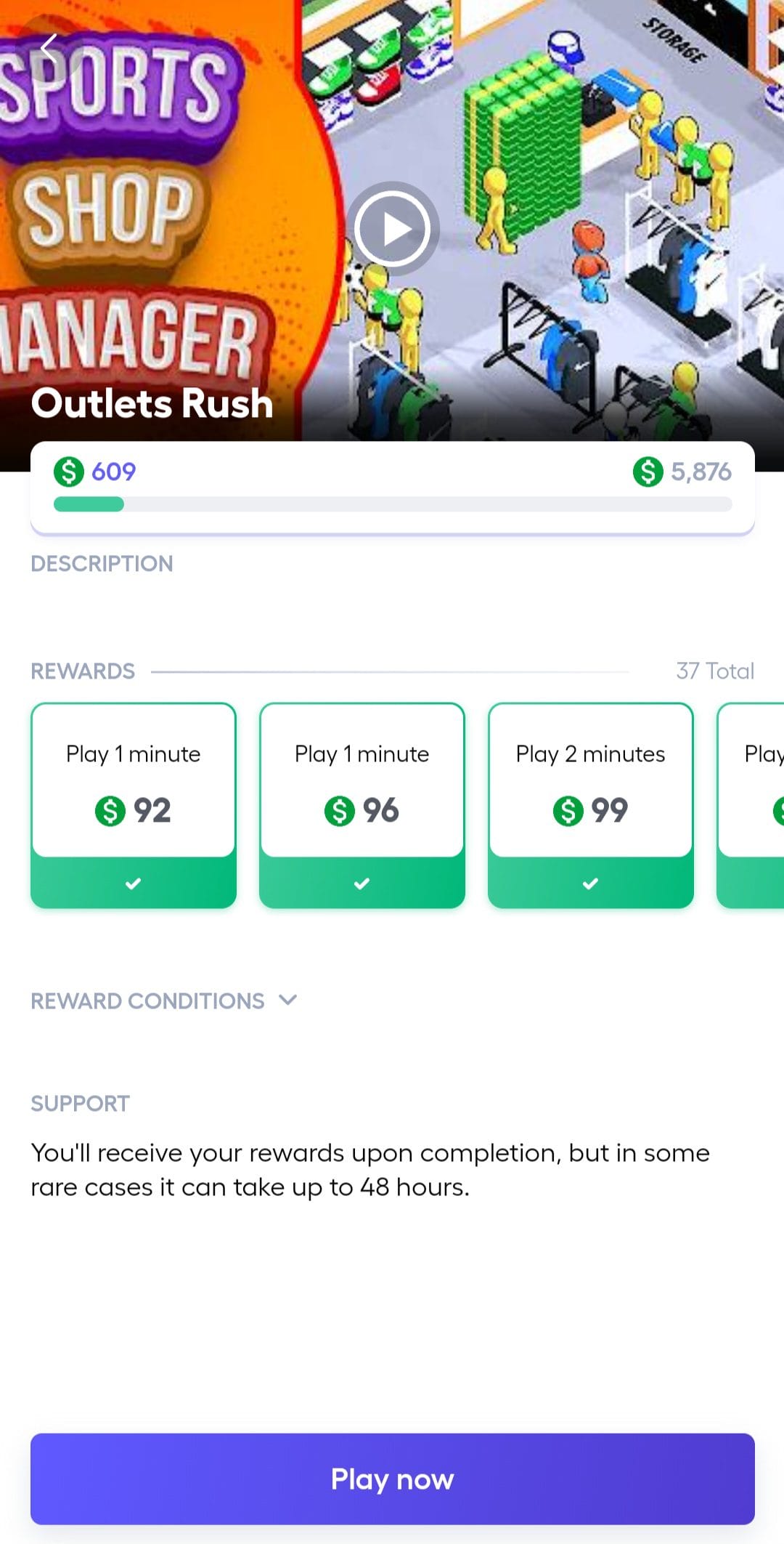 Cashing mobile games