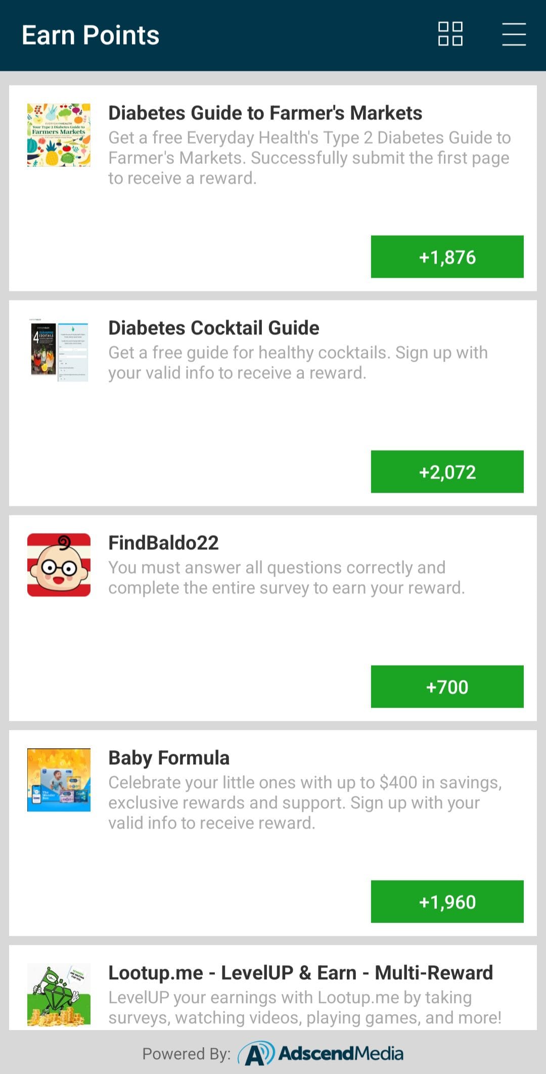 Cashing Adscend offers