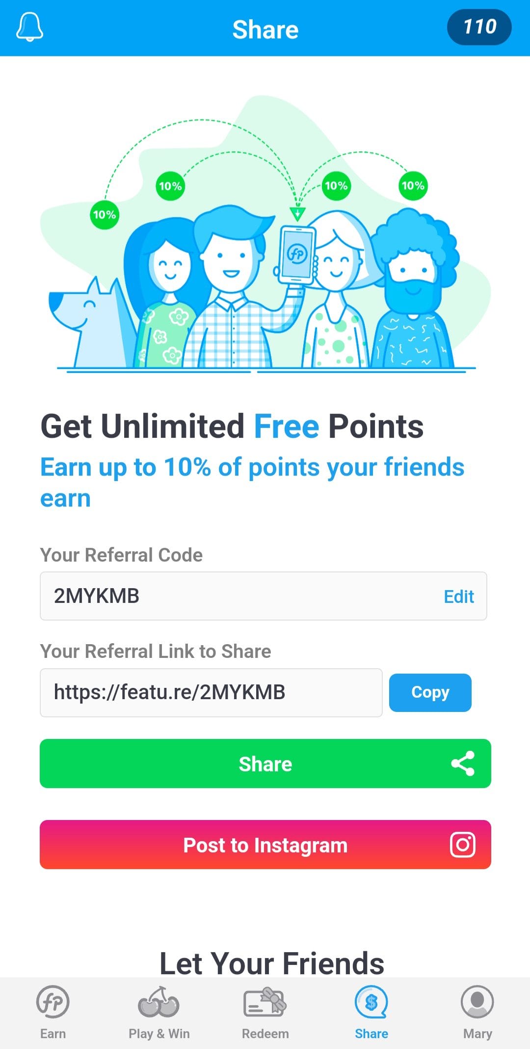 FeaturePoints Referral Code