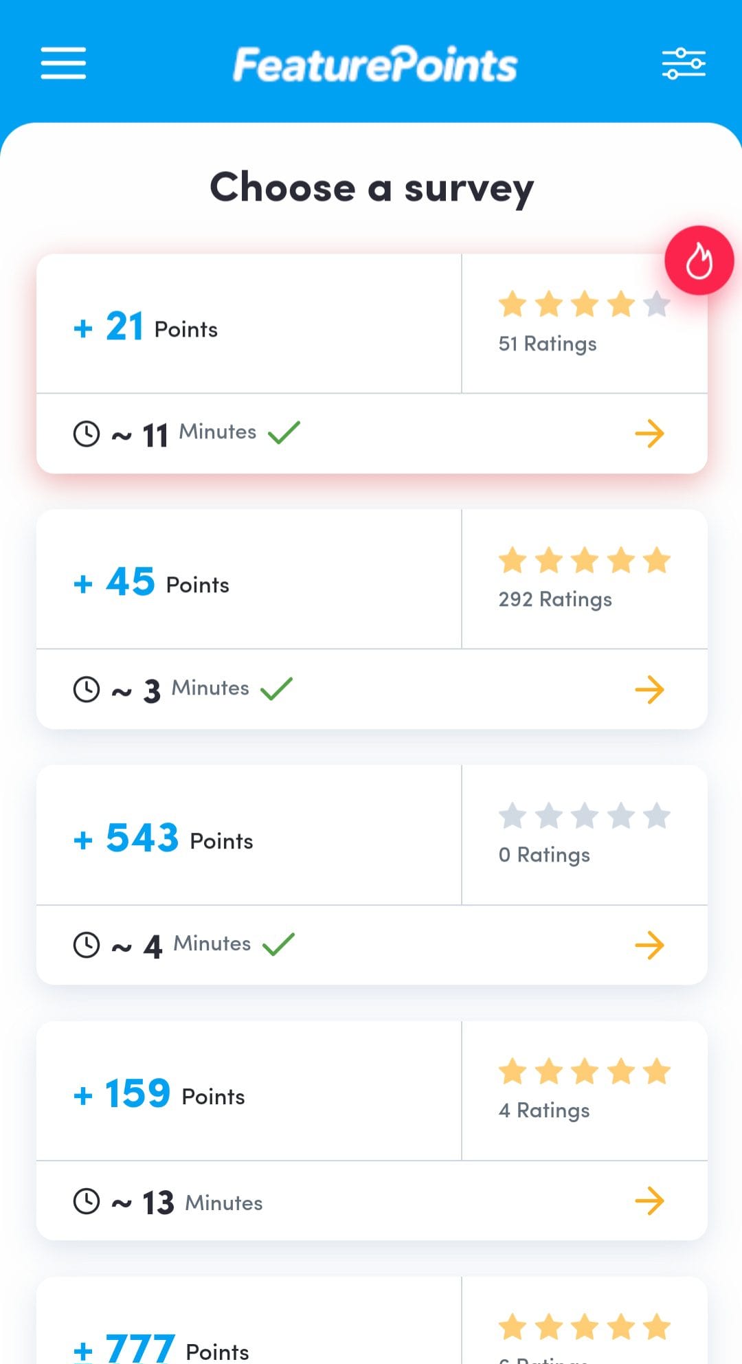 FeaturePoints give you opinion