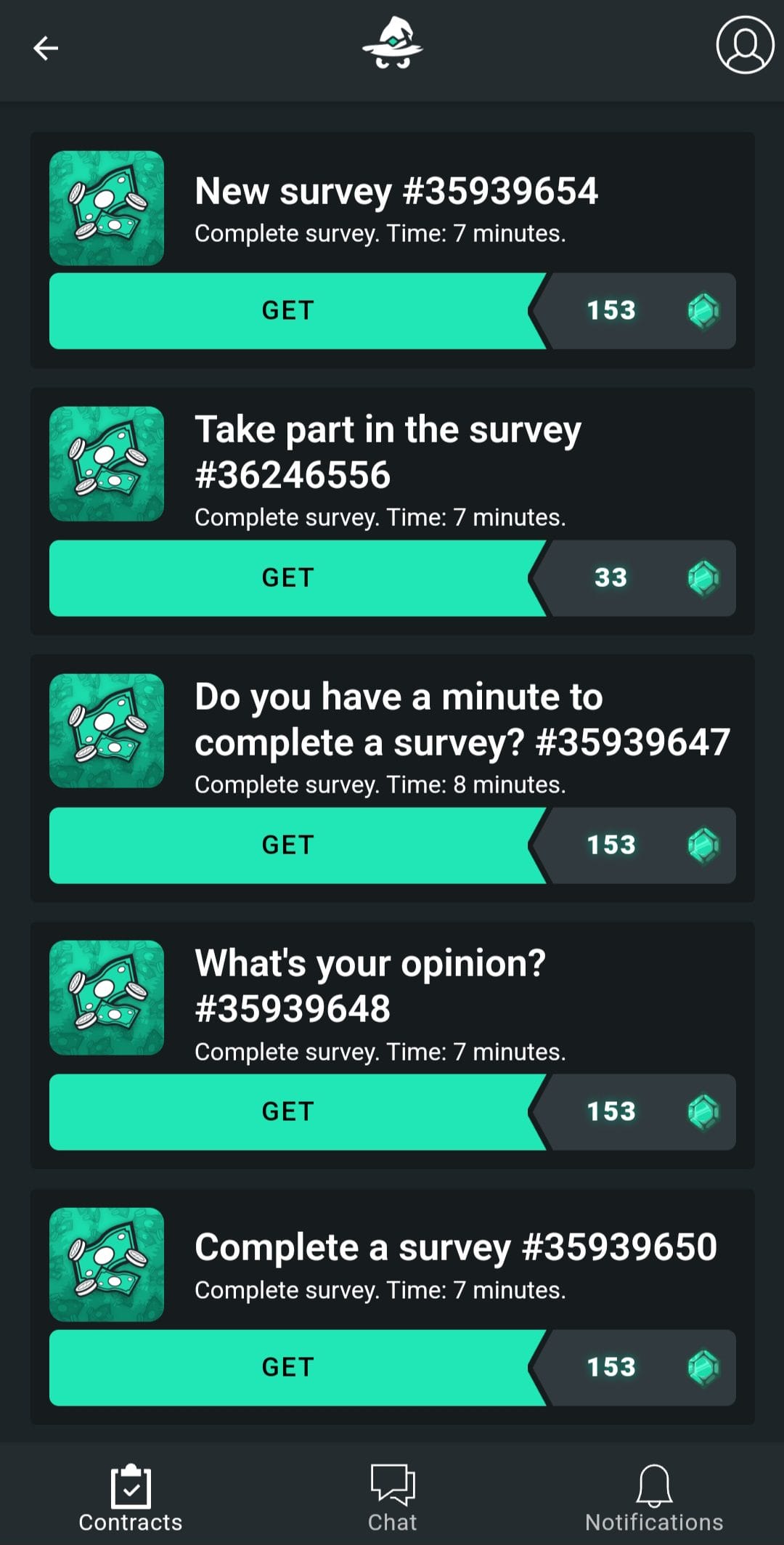 Gamehag take surveys