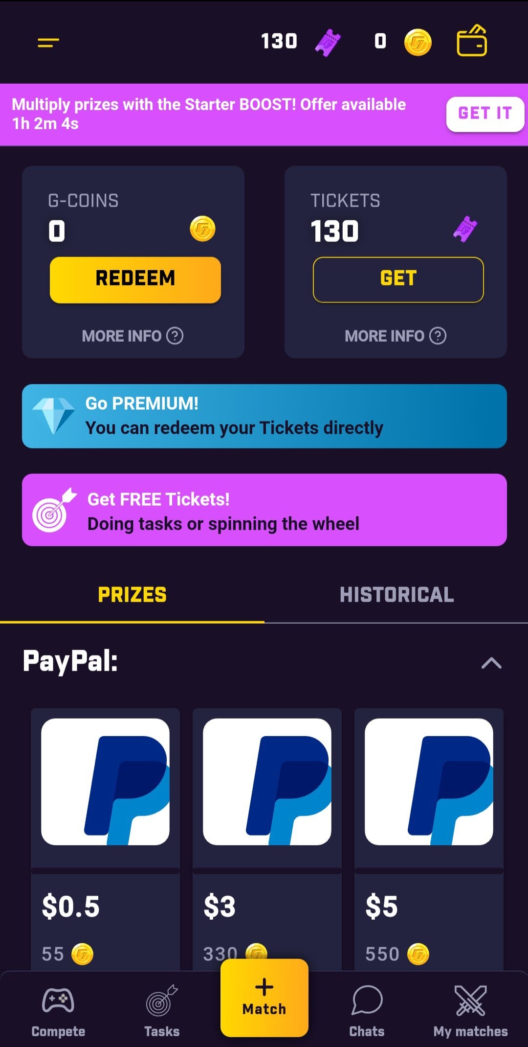 Gamersfy cashout methods