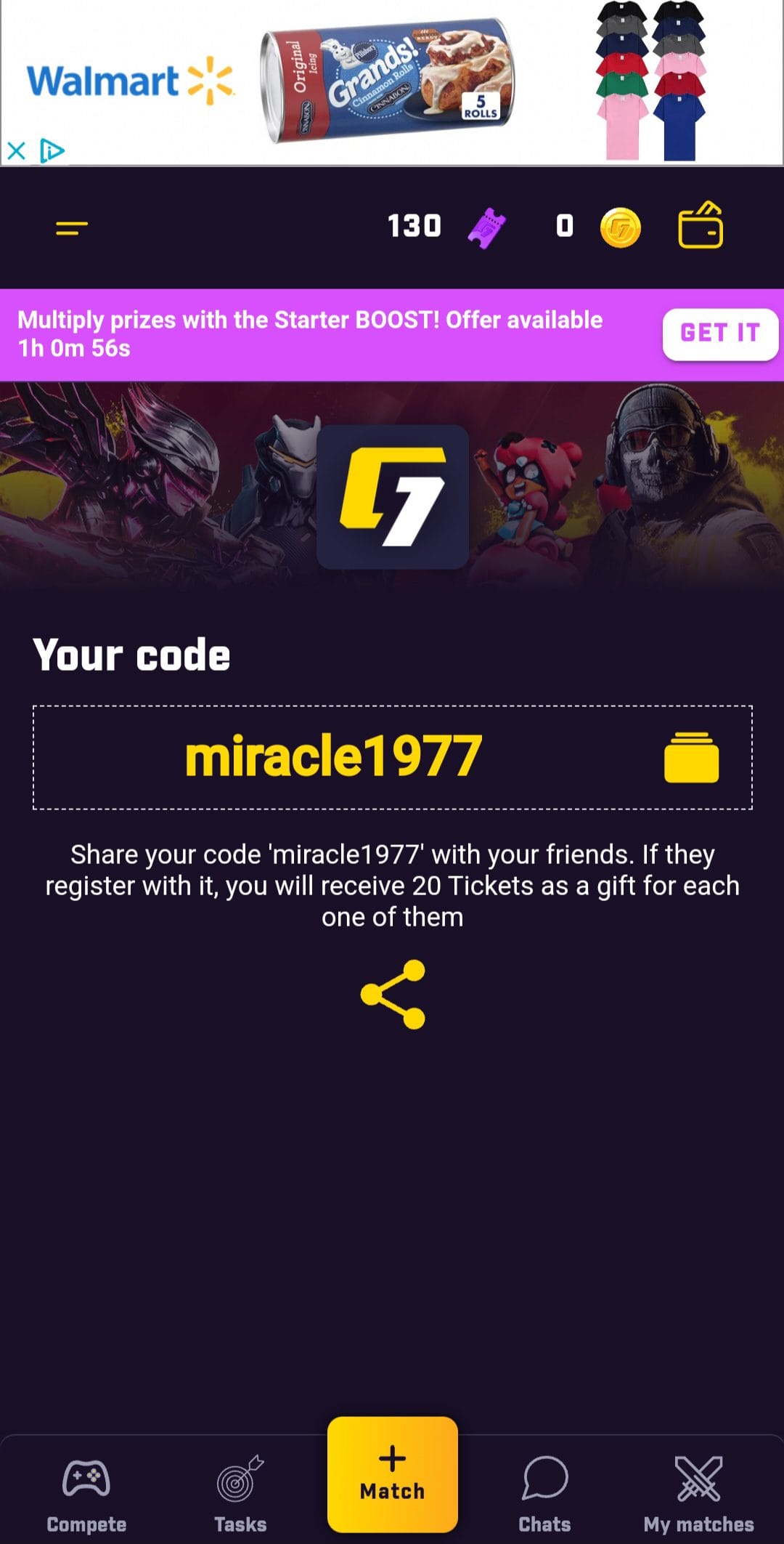 Gamersfy referral code