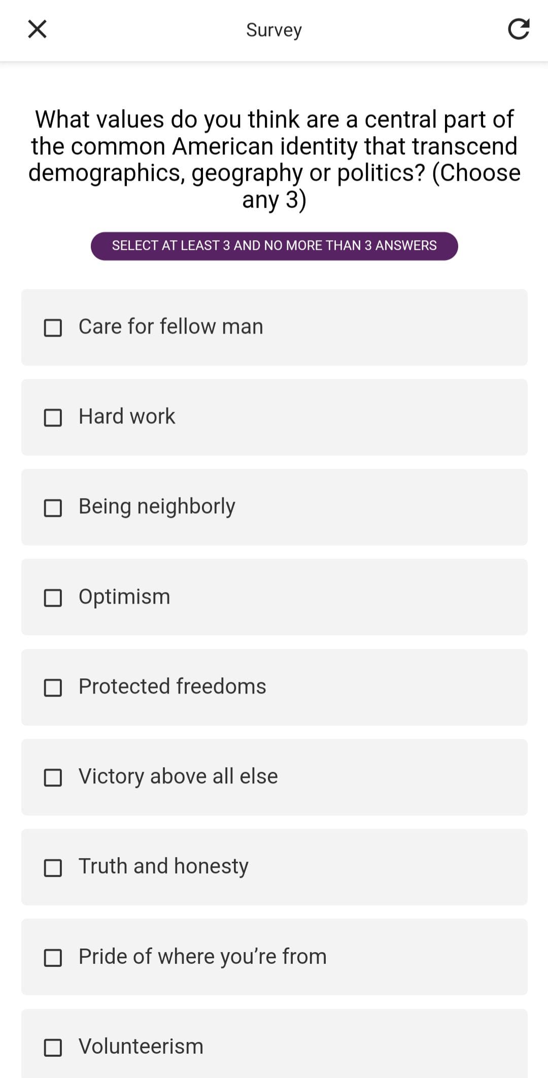 Hey Cash survey questions