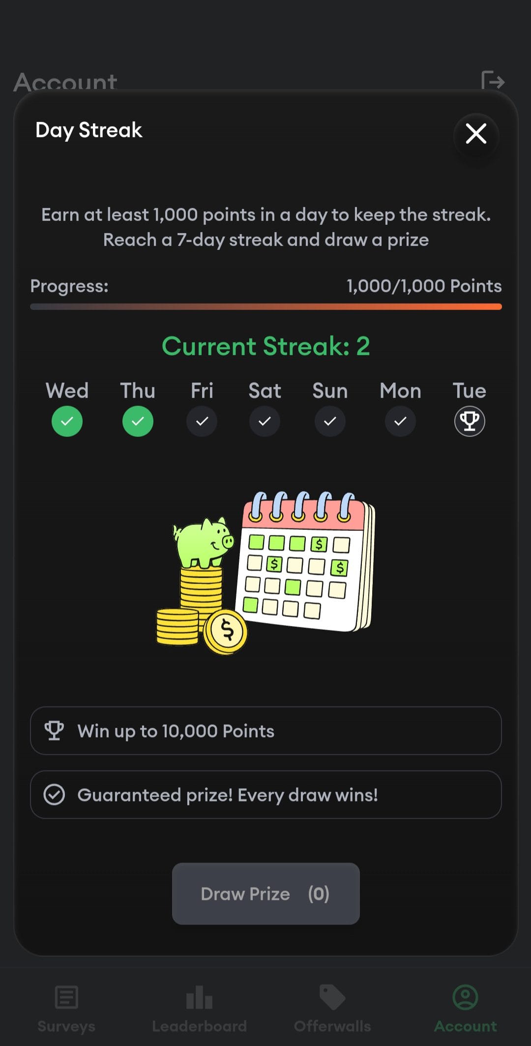 Hey Cash daily rewards