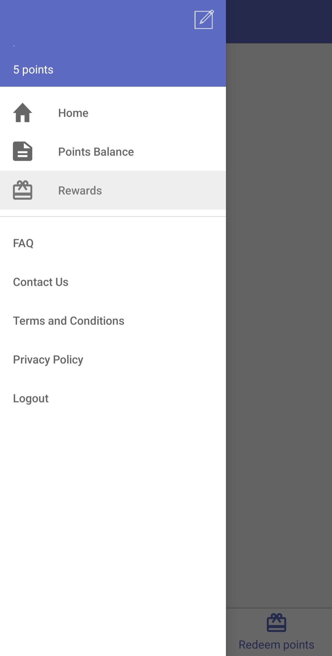 Ipsos iSay profile menu