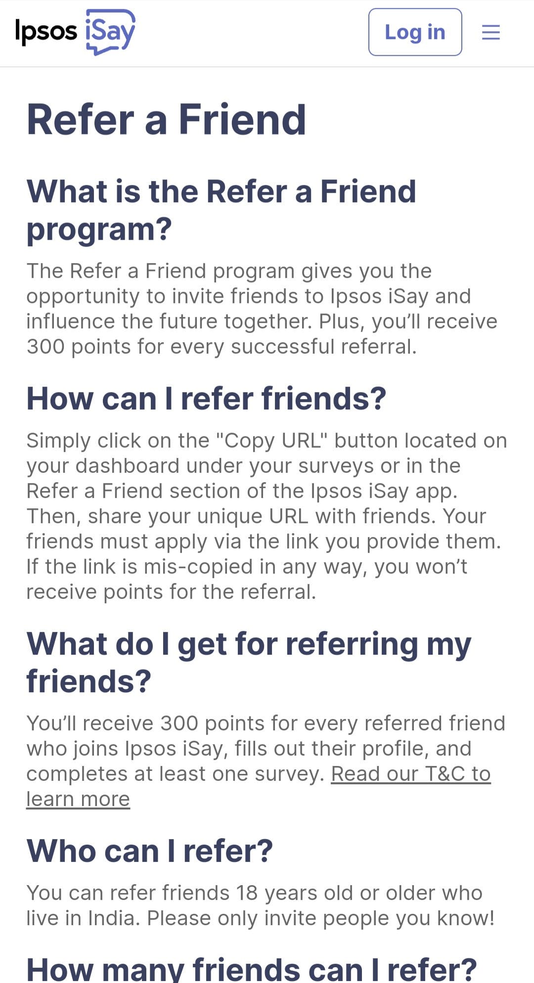 Ipsos iSay referral code