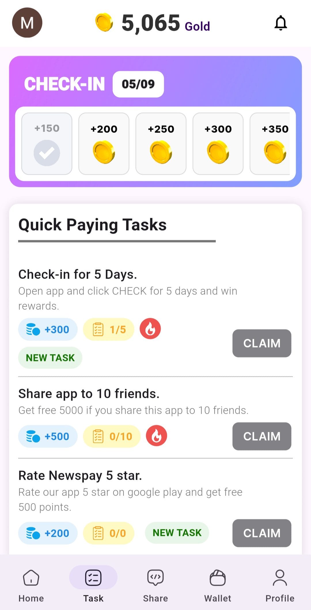 NewPay complete tasks