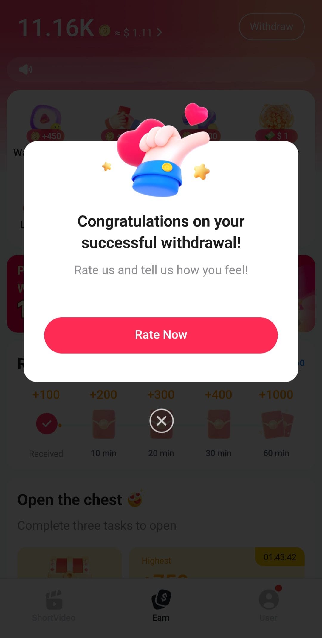 Reel Rush successful withdrawal