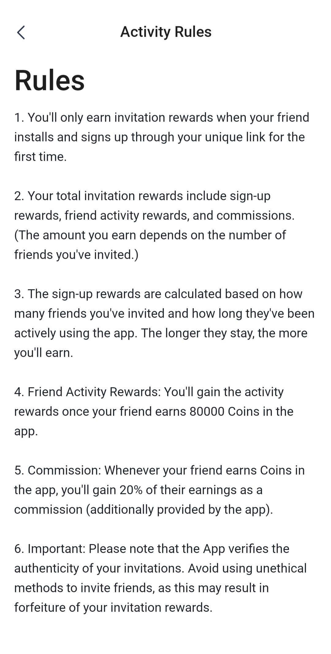 Reel Rush Referral Rules