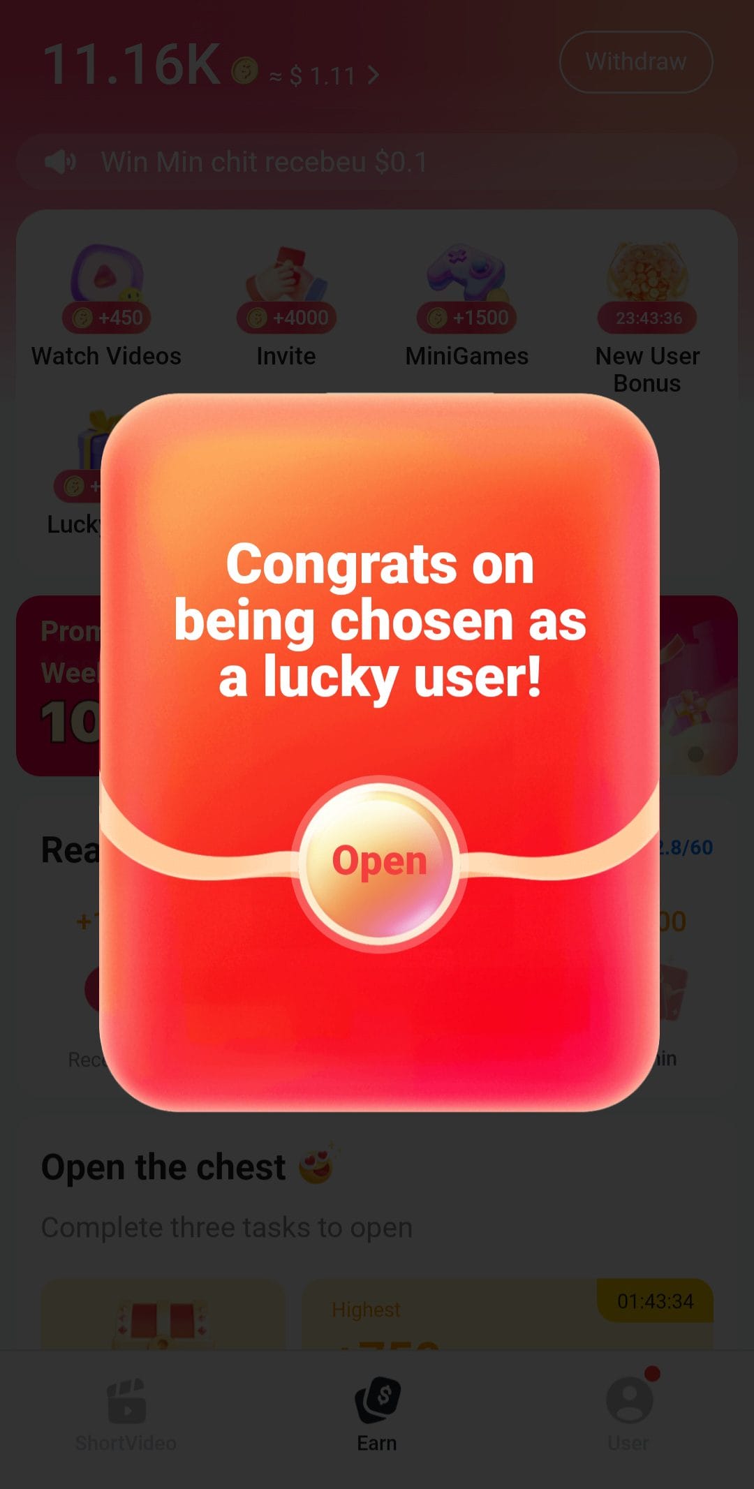 Reel Rush lucky user notice