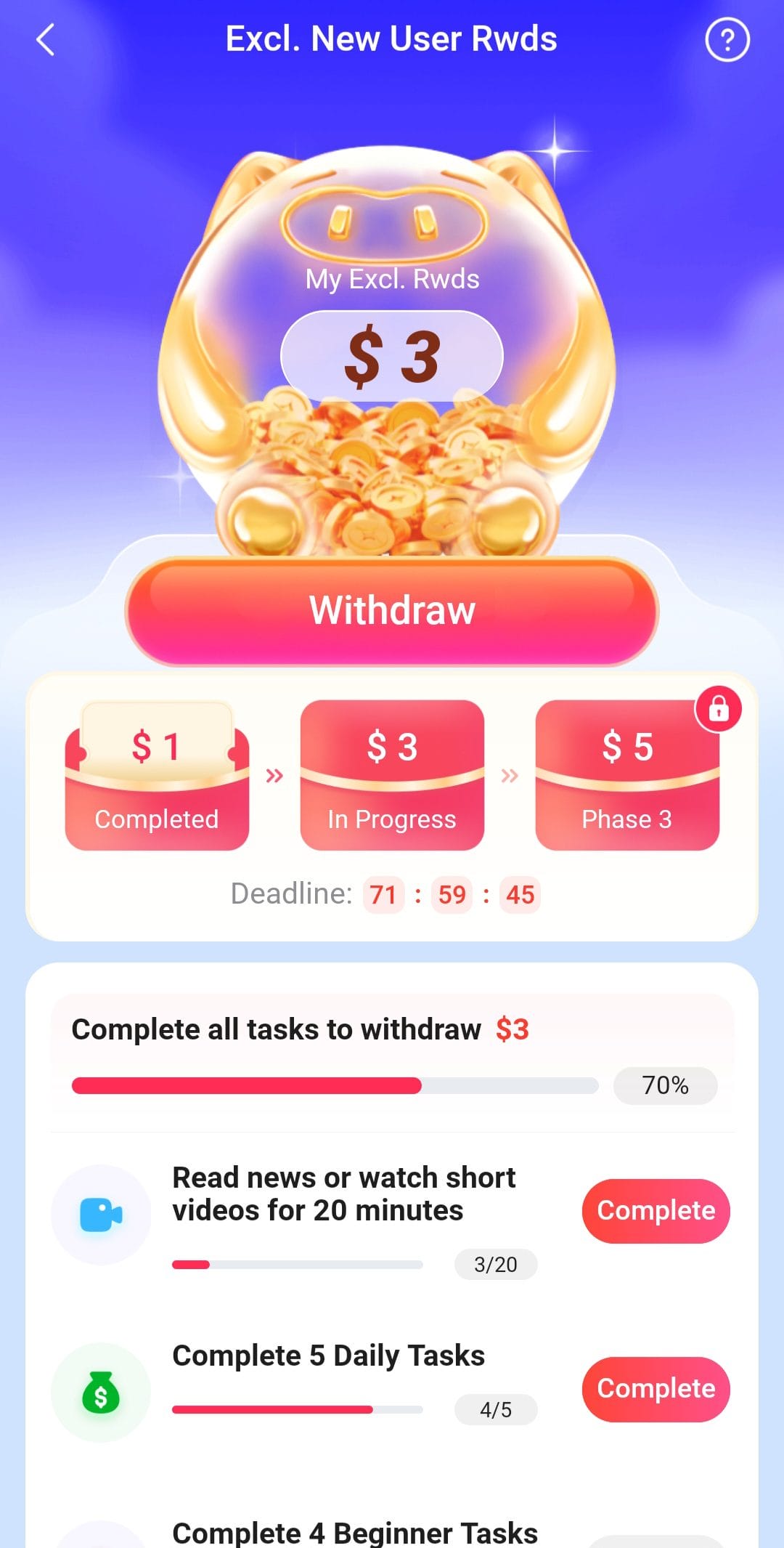 Reel Rush complete tasks
