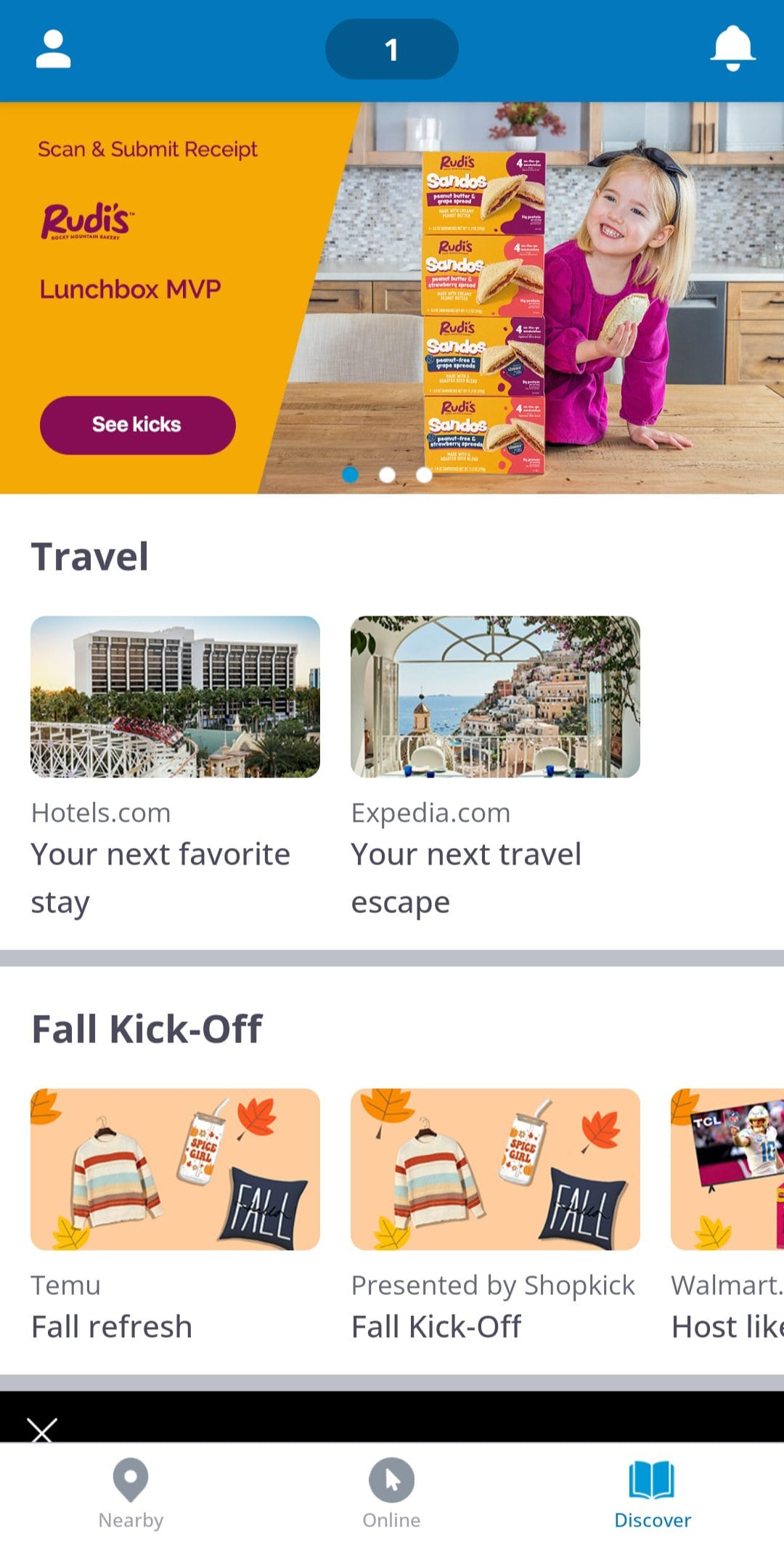 Shopkick discover deals