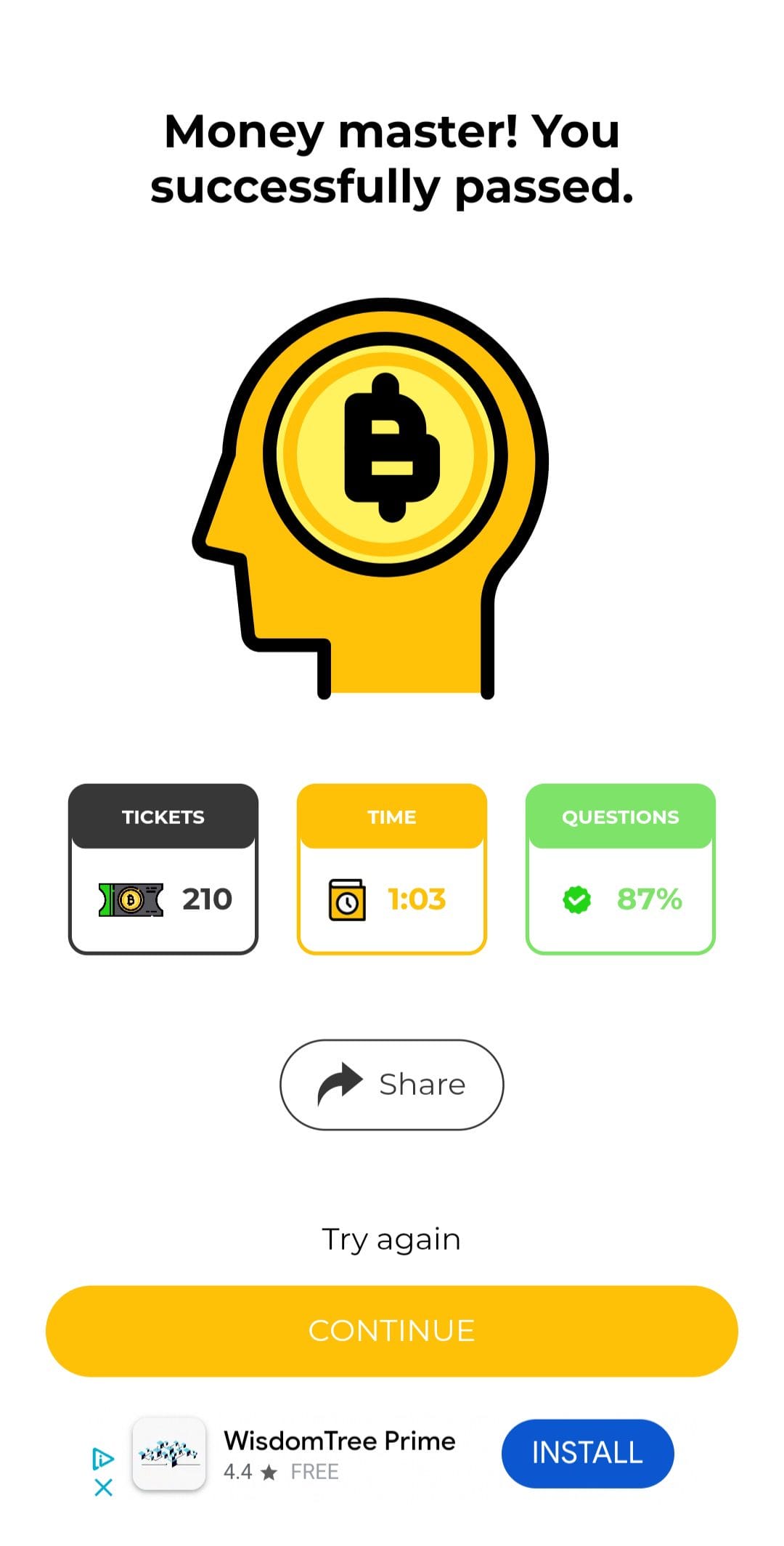 Simple Bitcoin earn tickets