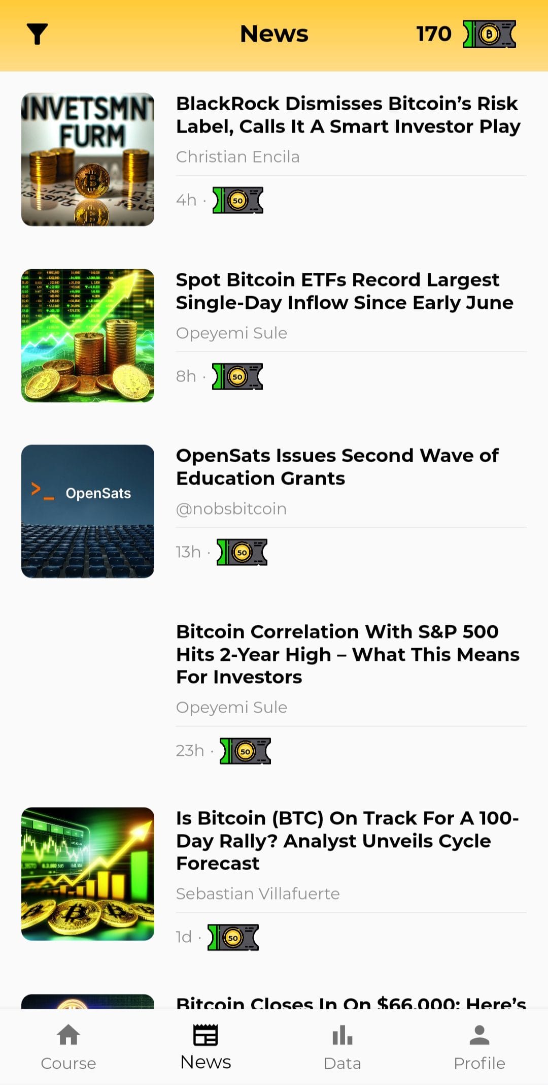 Simple Bitcoin news