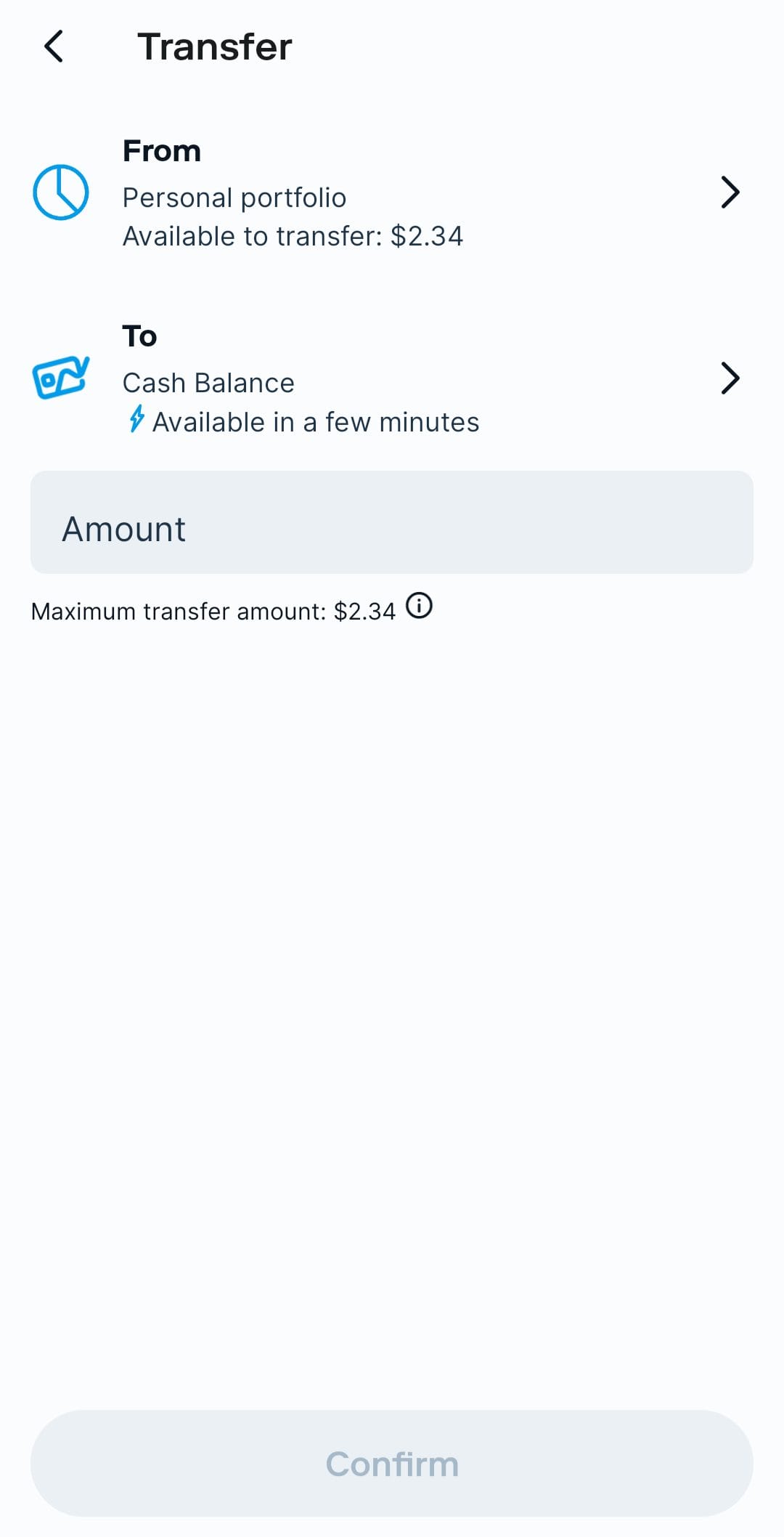 Stash transfer stock