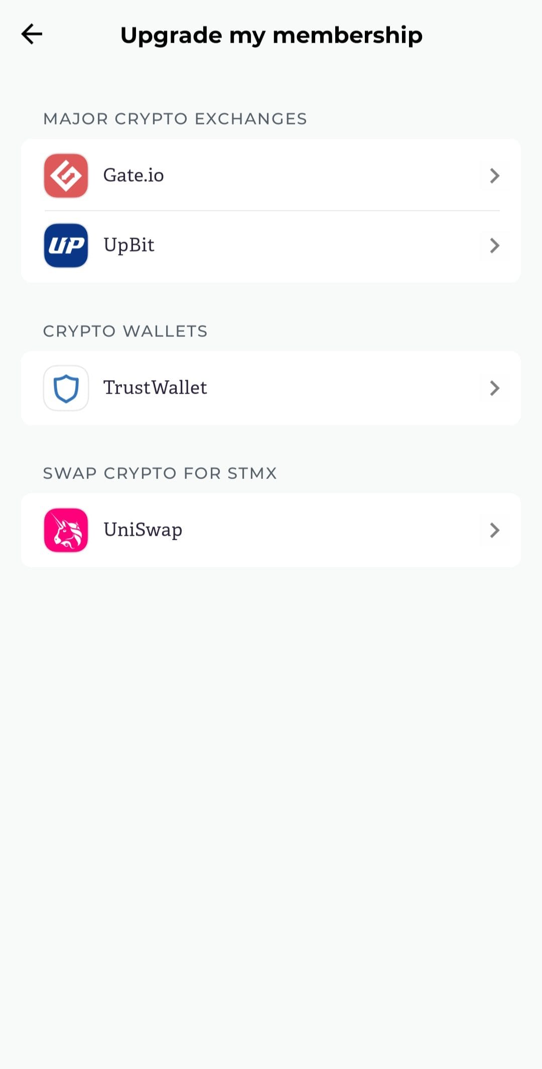 StormX upgrade membership