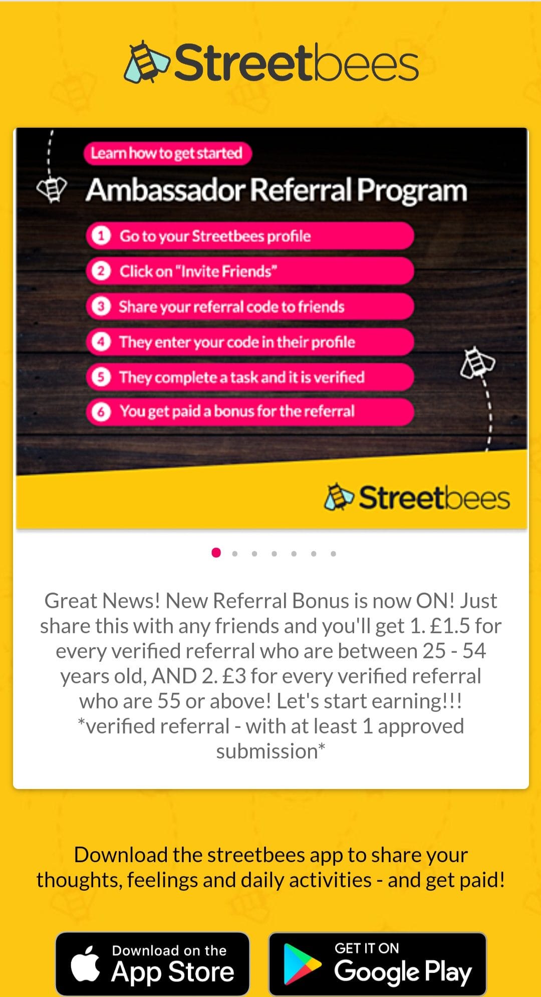 Streetbees referral code